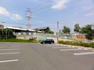 幼稚園の駐車場