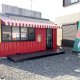 たこ虎様（たこやき屋さん）店舗型コンテナハウス全景