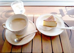 カフェオレ＆チーズケーキ