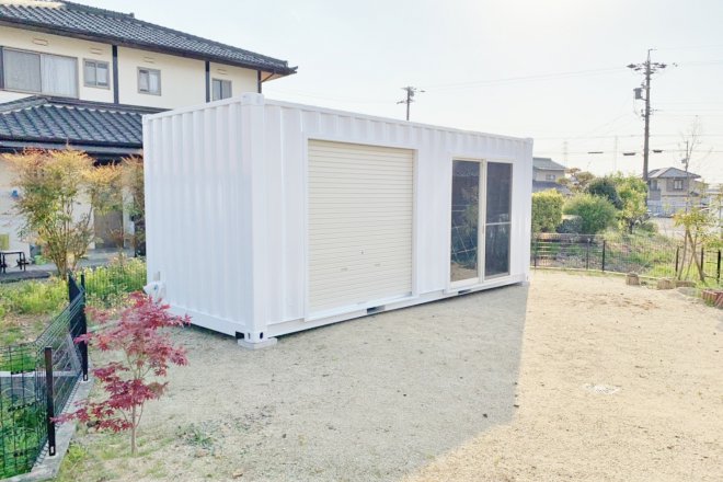 新造コンテナで作る自宅用倉庫（岐阜県可児市）