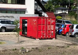 自分だけの趣味空間・中古コンテナで作るホビールーム（長野県岡谷市）　全景