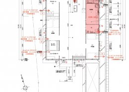 コンテナハウス仕様図　住居：換気配置