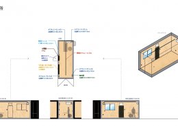 コンテナハウス仕様図　事務所