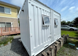 テレワーク時代に！オフィスコンテナで自宅敷地内に執務室を設置（長野県朝日村）